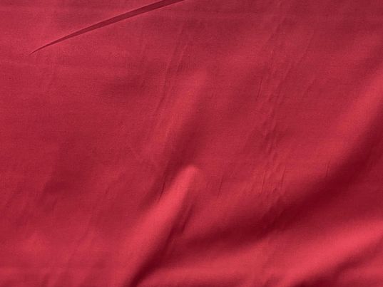 Coton popeline rouge