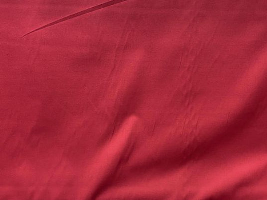 Coton popeline rouge