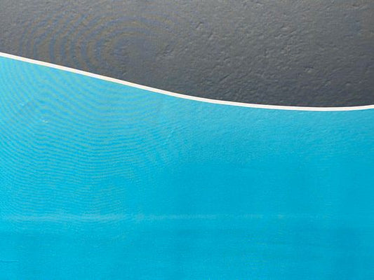 Polyester voilage imprimé vague bleu noir