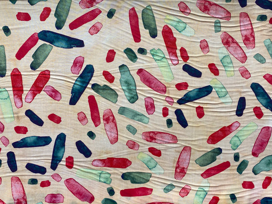 Viscose imprimé pop jaune rouge rose bleu vert