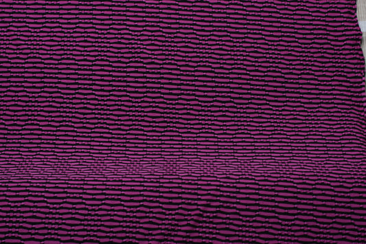 Polyester gaufré imprimé rayures