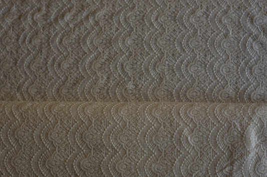 Polyester dentelle blanc