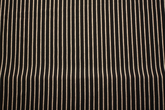 Polyester imprimé rayures bleu blanc