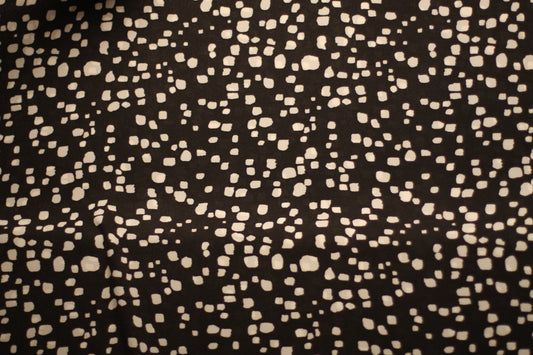 Polyester voilage imprimé noir blanc