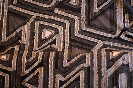 Polyester tissé noir blanc gris