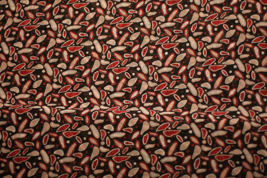 Polyester voilage imprimé rouge noir blanc