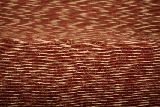 Polyester élasthanne tissé paillettes rayures rouge blanc