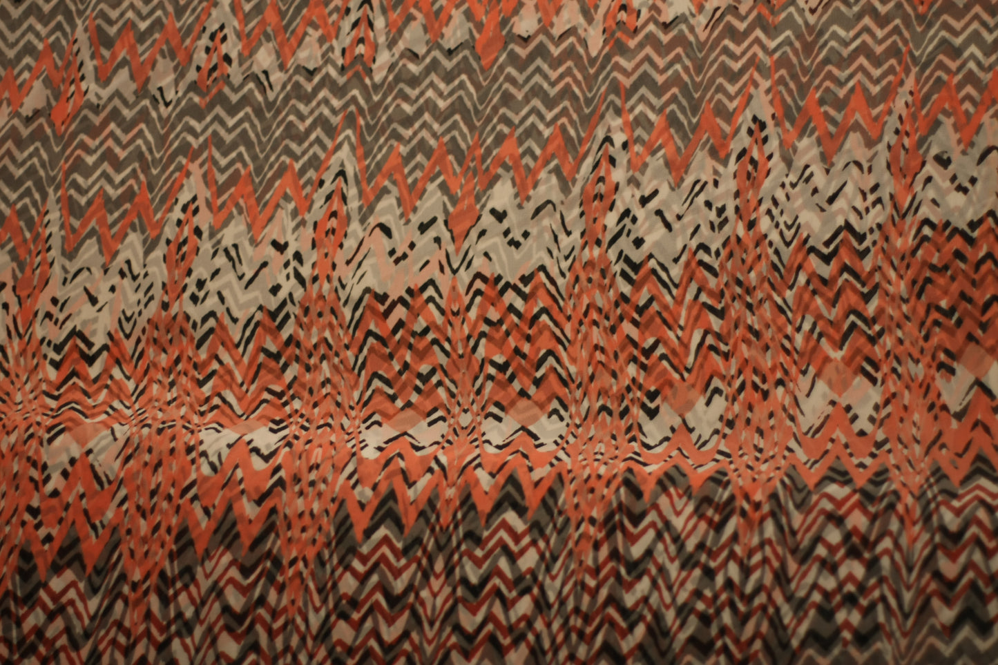 Polyester voilage imprimé rose blanc gris