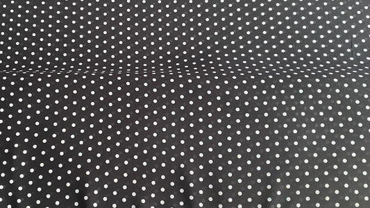 Polyester voilage imprimé pois bleu blanc