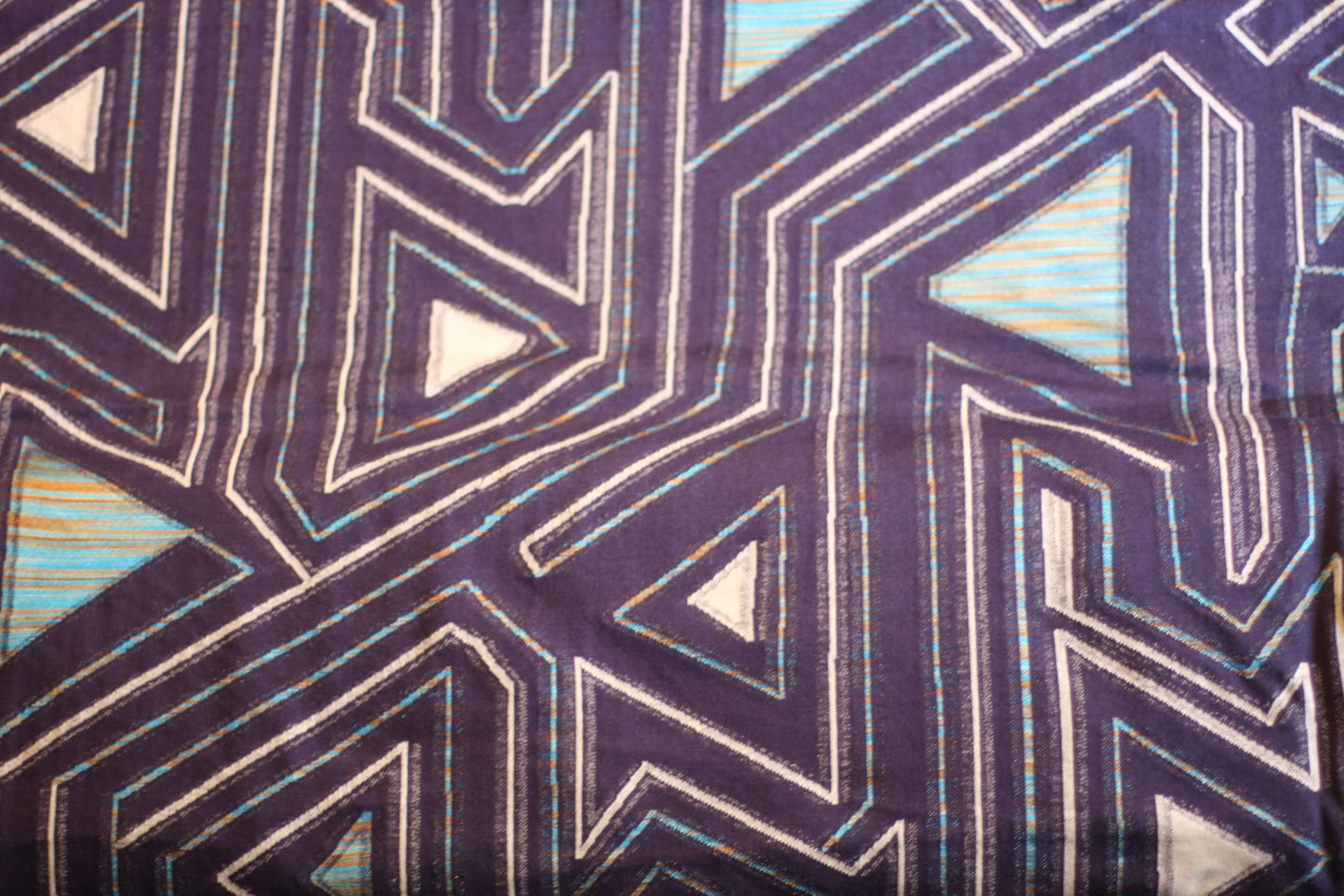 Polyester tissé bleu blanc (+ foncé)