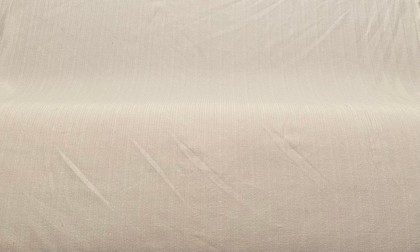 Polyester élasthanne crêpe tissé blanc