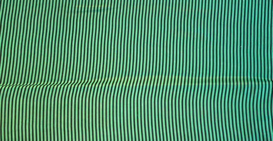 Polyester imprimé rayures vert noir