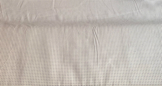 Coton imprimé pois blanc noir