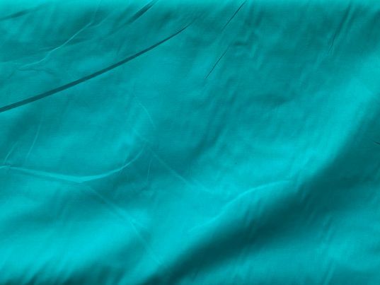 Coton popeline vert turquoise bleu